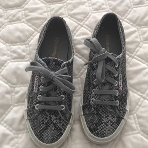 Superga snake print sneakers